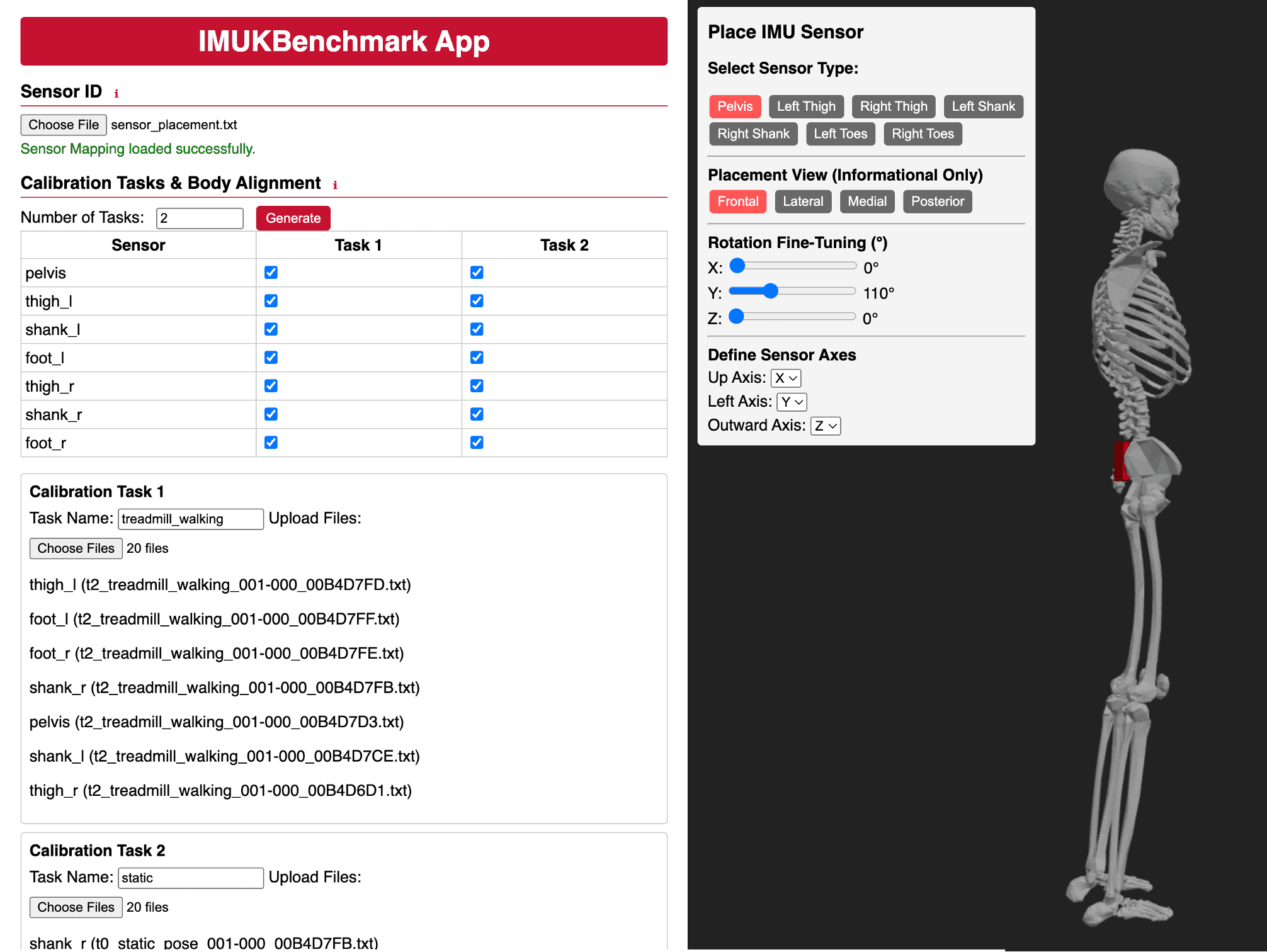 Biomechanics Visualization Tool for Motion Tracking With Inertial Sensors and Smartphone Camera